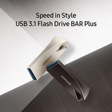 SAMSUNG BAR Plus 256GB USB Flash Drive - 400MB/s