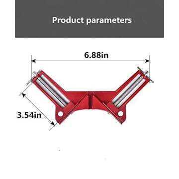 SunXuan 4 Pack Right Angle Clamp Multifunctional 90 Degree Woodworking Right Angle Clamp Craft DIY,Frame Clamp,Glass Holder