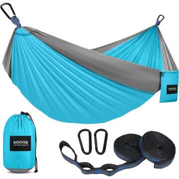 Kootek Camping Hammock - Lightweight for Hiking & Travel