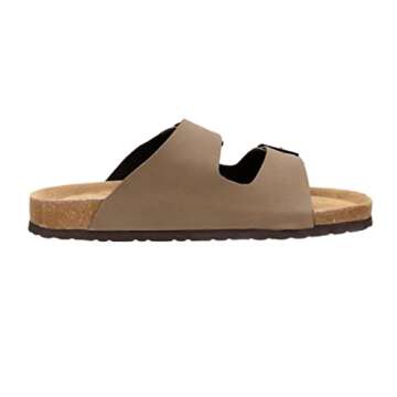 CUSHIONAIRE Men's Lane Cork Sandal - Size 10 Comfort