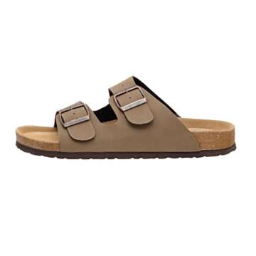 CUSHIONAIRE Men's Lane Cork Sandal - Size 10 Comfort