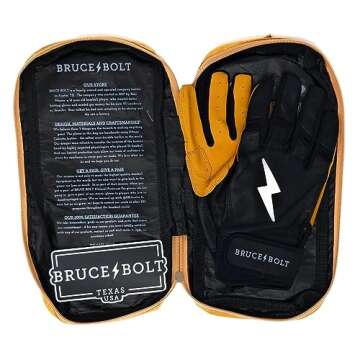 BRUCE BOLT Original Series Short Cuff Batting Gloves - Multiple Colors - Adult & Youth Sizes