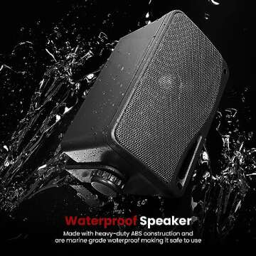 Pyle 3-Way Mini Waterproof Speaker System