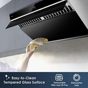 FOTILE JQG7522 30" Range Hood with Powerful Features