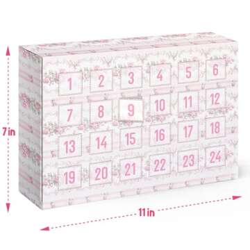 Advent Calendar 2024-24 Days of 10mm Straw Toppers for 30Oz & 40Oz Tumblers - Christmas Countdown Gifts for Teenagers, Boys, Girls, Kids & Adults