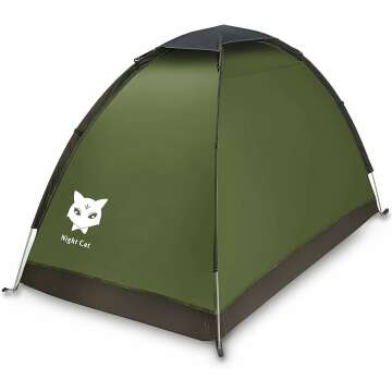 Night Cat Waterproof Tent for 1-2 People Lightweight