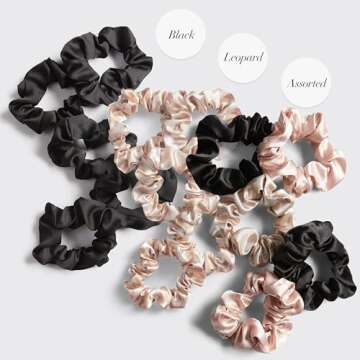 Kitsch Satin Hair Scrunchies for Women, Softer Than Silk Scrunchies for Hair, Satin Scrunchies for Girls