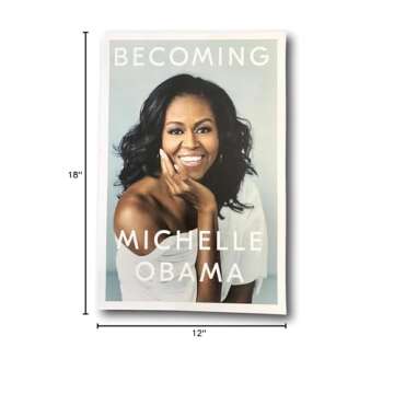 Greekanda Hello Africa Laminated Official Portrait of Michelle Obama Becoming Poster Print 18 X 12 Black History Month Custom Made Collectors Item