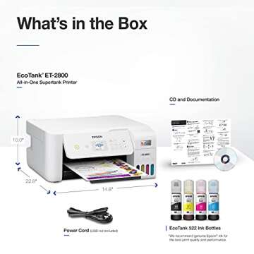 Epson EcoTank ET-2800 Wireless All-in-One Printer