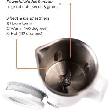 NUTR Nut Milk Maker - Automatic Plant-Based Milk Machine