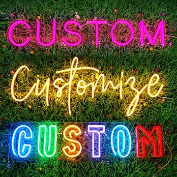 Jadetoad LED Neon Sign Customizable for Wedding Party Backdrop Photo Shoot Prop Home Decor, Personalized Unique Gift - Create Memorable Moments with Vibrant and Customized Illumination! (30")