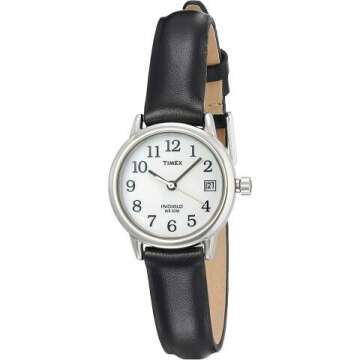 Timex T2H331 Women's Indiglo Leather Strap Watch