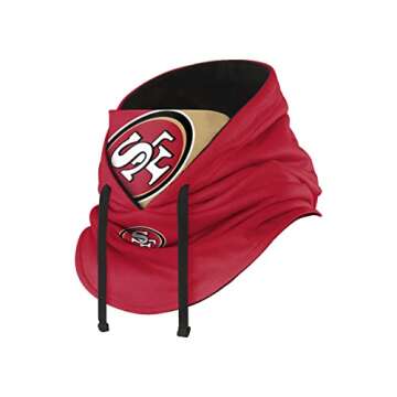 FOCO San Francisco 49ers NFL Drawstring Hooded Gaiter