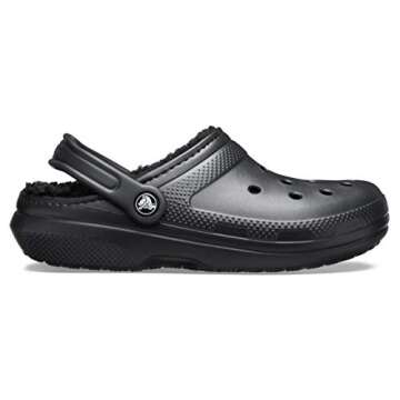 Crocs Classic Lined Clogs for Men & Women - Black Size 8/6