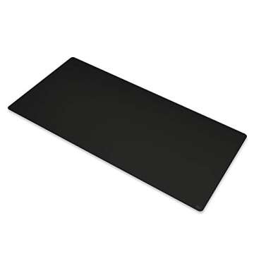 Glorious 3XL Extended Gaming Mouse Mat/Pad - Stealth Edition - Large, Wide (3XL Extended) Black Cloth Mousepad, Stitched Edges | 24"x48" (G-3XL-STEALTH)