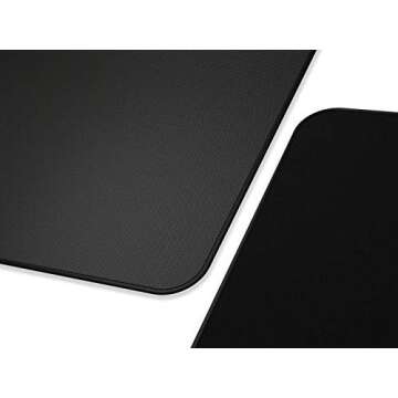 Glorious 3XL Extended Gaming Mouse Mat/Pad - Stealth Edition - Large, Wide (3XL Extended) Black Cloth Mousepad, Stitched Edges | 24"x48" (G-3XL-STEALTH)