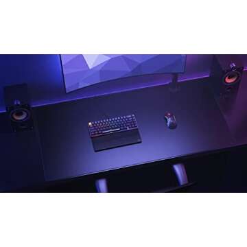 Glorious 3XL Extended Gaming Mouse Mat/Pad - Stealth Edition - Large, Wide (3XL Extended) Black Cloth Mousepad, Stitched Edges | 24"x48" (G-3XL-STEALTH)