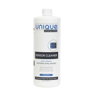 Unique RV Sensor Cleaner – 32 oz. | For RV and Boat Black Water Holding Tanks | Cleans and Restores Level Gauges | Works On Old and New Problems