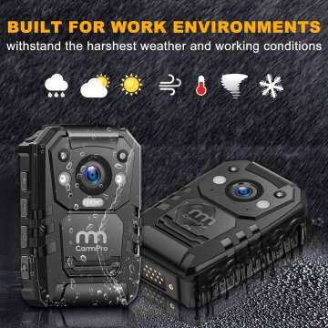 CammPro I826 1296P HD Police Body Camera Affordable