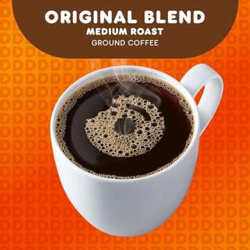 Dunkin' Original Blend Medium Roast Ground Coffee, 12 Ounce