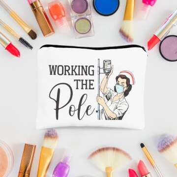 Funny Nurse Zipper Cosmetic Bag Gift Idea