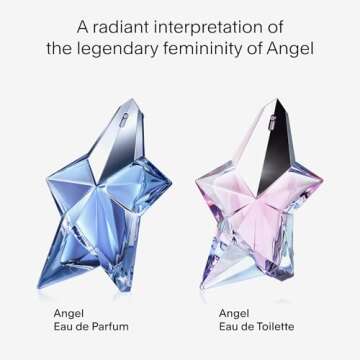 Mugler Angel - Eau de Toilette - Women's Perfume - Floral & Woody - With Peony, Praline, and Wood Accord - Long Lasting Fragrance - 1.6 Fl Oz