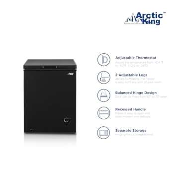 Arctic King 5.0 Cu.ft Chest Freezer with Removable Basket