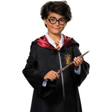 Harry Potter Costume Wand and Glasses Set for Kids