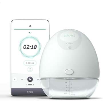 Elvie Pump (Single) Smart Wearable Electric Breast Pump | Hands-Free Portable Breast Pump with App & 2-Modes | The Smallest Quietest Smartest Wearable Pump