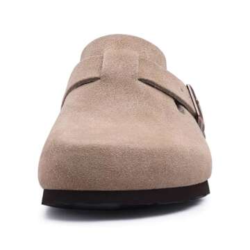 Asgard Women's Suede Clogs with Arch Support 40