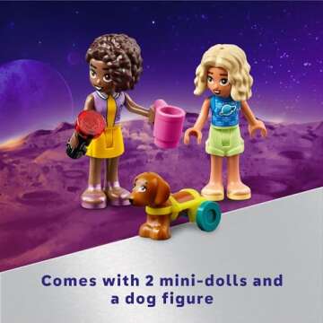 LEGO Friends Stargazing Camping Vehicle Adventure Toy, Includes 2 Mini-Dolls, Camping Trailer, Telescope Toy, and a Dog Figure, Science Toy Gift Idea for Girls, Boys and Kids Ages 7 and Up, 42603