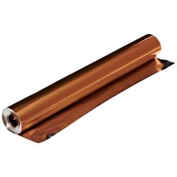 St Louis Crafts 38 Gauge Aluminum Foil - 12 Inches x 25 Feet - Copper Roll Only