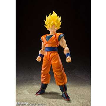 TAMASHII NATIONS - Dragon Ball Z - Super Saiyan Full Power Son Goku, Bandai Spirits S.H.Figuarts Action Figure