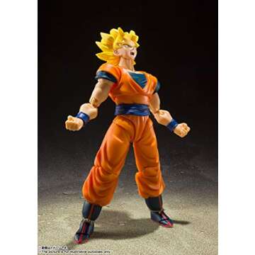 TAMASHII NATIONS - Dragon Ball Z - Super Saiyan Full Power Son Goku, Bandai Spirits S.H.Figuarts Action Figure