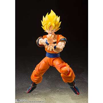 TAMASHII NATIONS - Dragon Ball Z - Super Saiyan Full Power Son Goku, Bandai Spirits S.H.Figuarts Action Figure