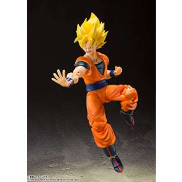 TAMASHII NATIONS - Dragon Ball Z - Super Saiyan Full Power Son Goku, Bandai Spirits S.H.Figuarts Action Figure