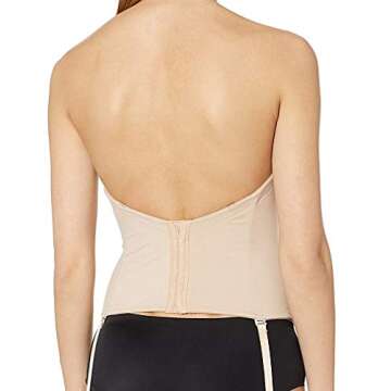 Va Bien Women's Ultra-Lift Low Back Bustier, Nude, 34B