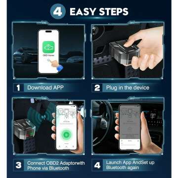 Bluetooth OBD2 Scanner - Car Diagnostic Tool