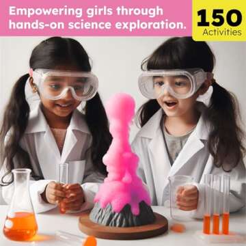 Butterfly EduFields 150+ Girls Science Kit for Kids 8-12 Ages 8 9 10 11 12 Years | Girls Science Experiments | Birthday for Girls | Girls Toys | Fun STEM Learning and Educational Toys