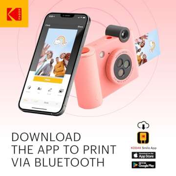 KODAK Smile+ 2-in-1 Instant Print Camera & Printer