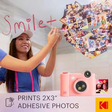 KODAK Smile+ 2-in-1 Instant Print Camera & Printer