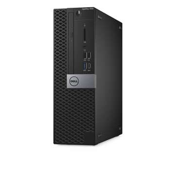 DELL OptiPlex 7050 SFF Desktop Computer with 24" FHD Monitor Bundle PC Set, 7th Gen Quad Core i5-7500, 16GB RAM, 256GB SSD, HDMI, DisplayPort, Keyboard and Mouse, WiFi, BT, Windows 10 Pro (Renewed)