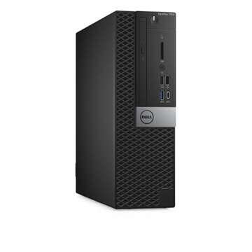 DELL OptiPlex 7050 SFF Desktop Computer with 24" FHD Monitor Bundle PC Set, 7th Gen Quad Core i5-7500, 16GB RAM, 256GB SSD, HDMI, DisplayPort, Keyboard and Mouse, WiFi, BT, Windows 10 Pro (Renewed)