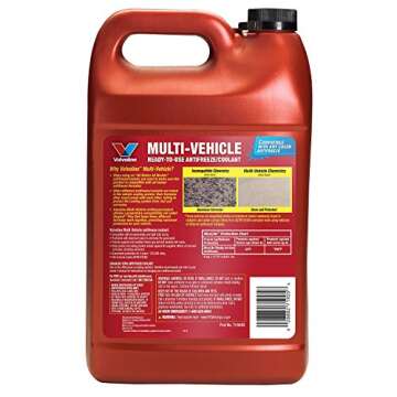 Valvoline Multi-Vehicle 50/50 Prediluted Ready-to-Use Antifreeze/Coolant 1 GA, Light Yellow/Green.