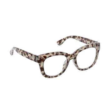 Peepers by PeeperSpecs Oprah's Favorite Women's Center Stage Oversized Blue Light Blocking Reading Glasses - Gray Tortoise +2.00