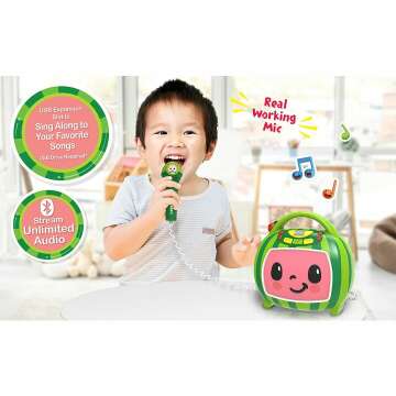 Cocomelon Kids Karaoke Machine with Microphone