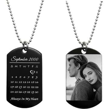 Personalized Calendar Date Pendant