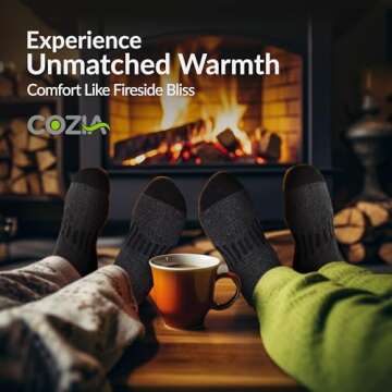 Premium COZIA Merino Wool Thermal Socks for All Seasons