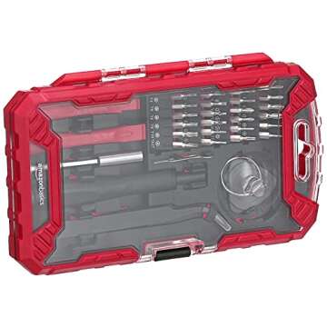 32-Piece Electronics Repair Screwdriver Set - Red