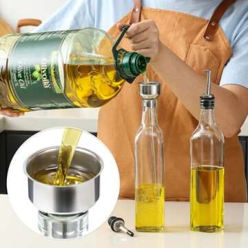 Clear Glass Olive Oil Dispenser Bottle - 500ml